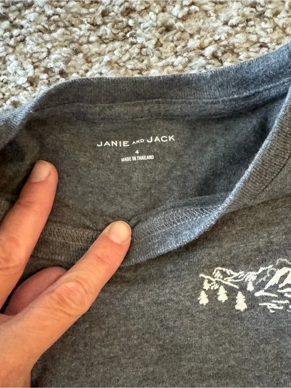 Janie and Jack soft gray